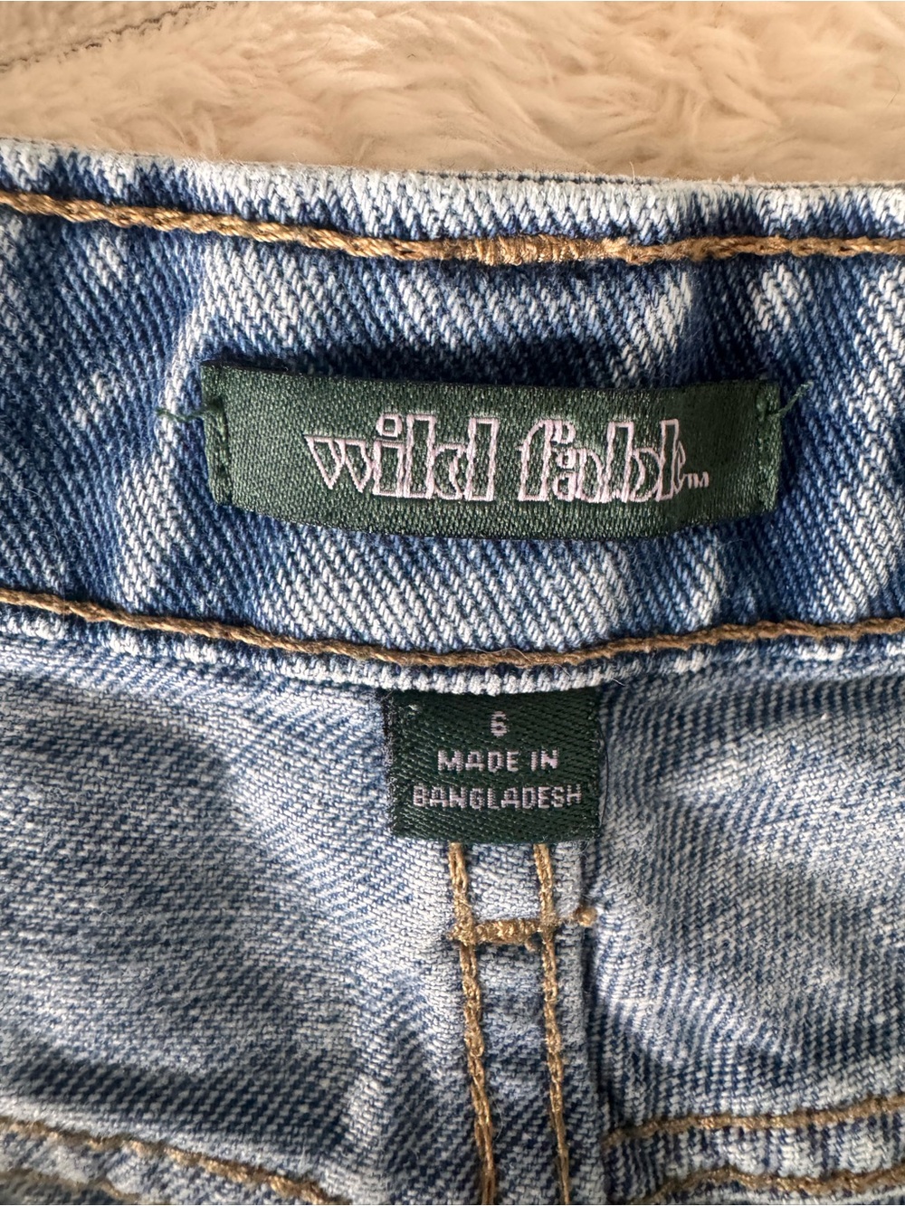 High-Rise Distressed Denim Shorts - Picture 3 of 3